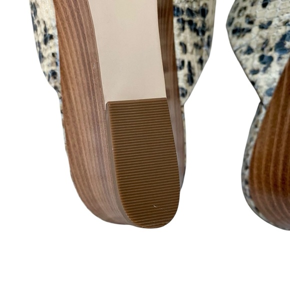 Cole Haan Adley Snake Print Leather Comfort Wedge Sandals Size 7B - Picture 10 of 14